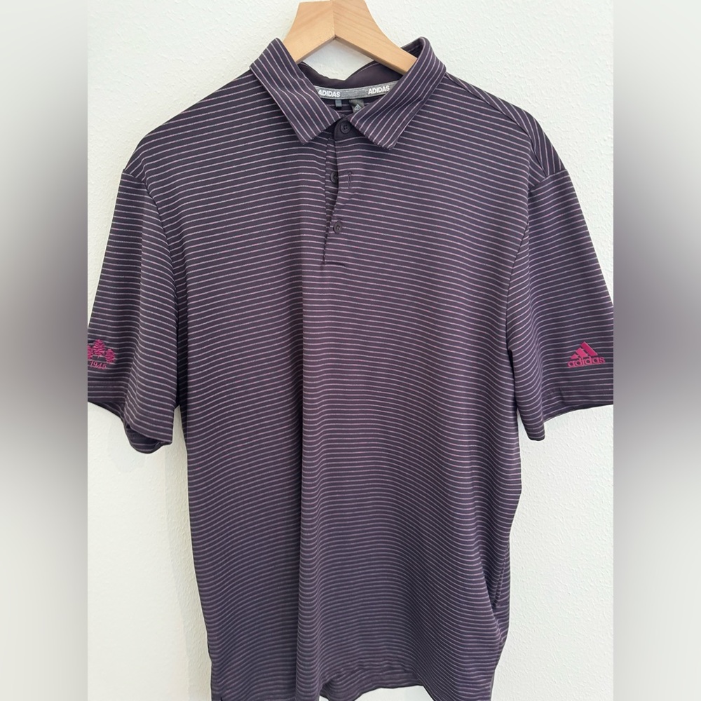 Men’s XL Adidas, golf polo wine/maroon.